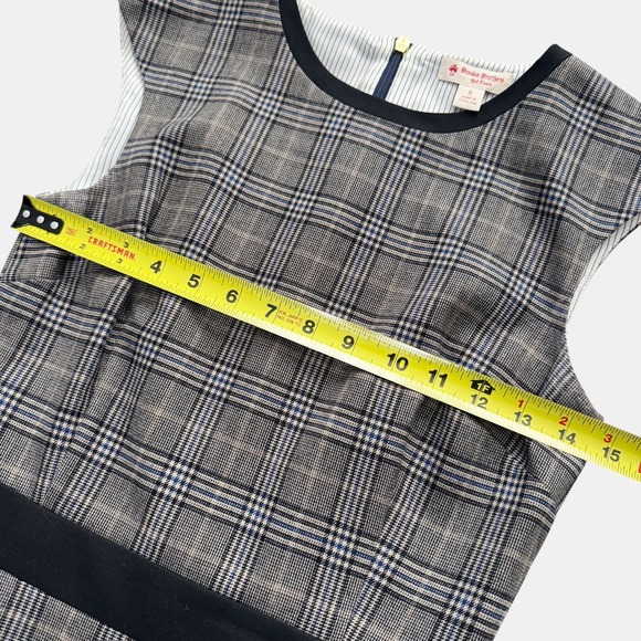 Brooks Brothers Red Fleece Plaid wool blend Sheath Dress Professional Sz 0 - Picture 7 of 15